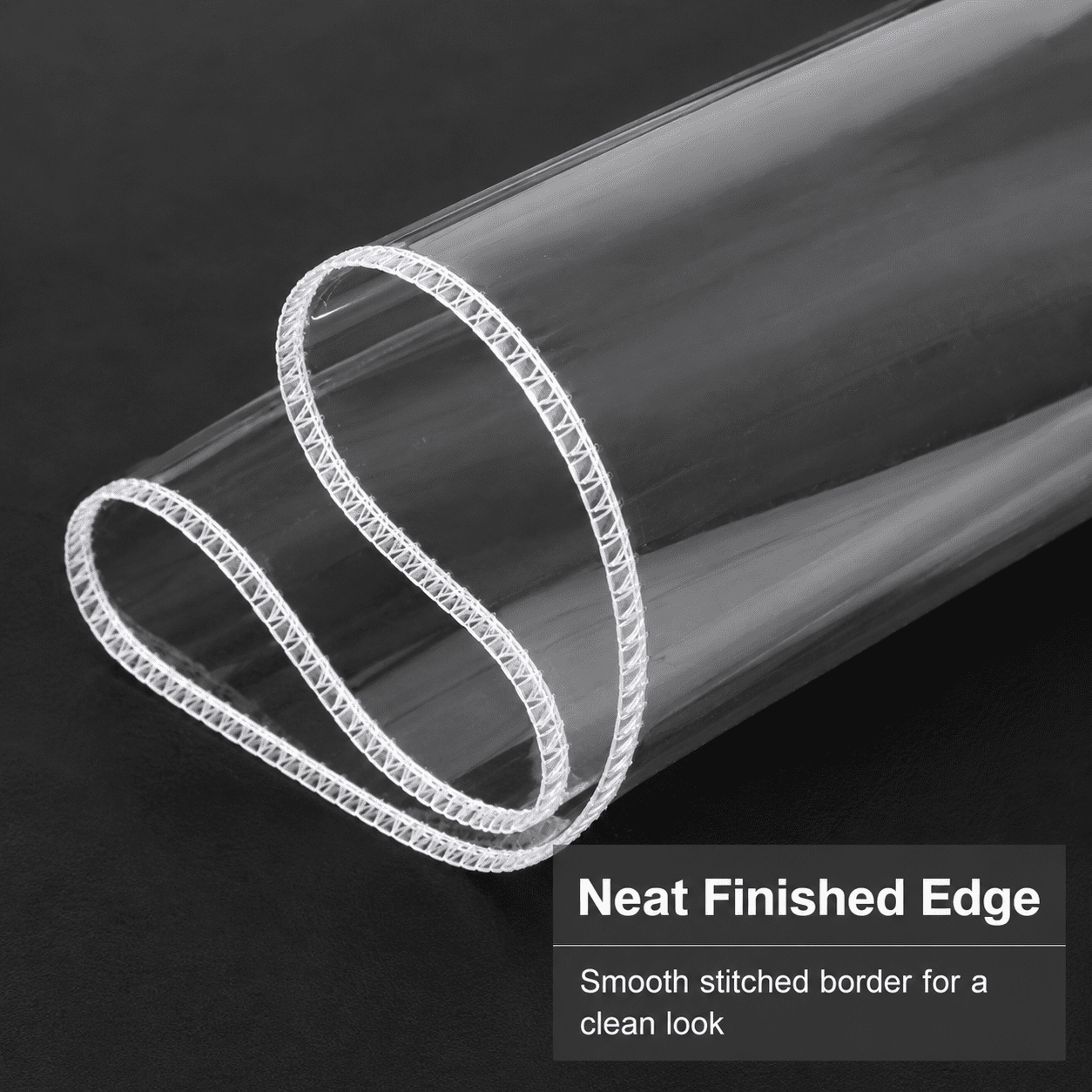 GQCLNBH Clear Plastic Tablecloth Protector, 54 x 72 in Waterproof Vinyl Table Cover, Wipeable Rectangle Table Protector, 1 Pack