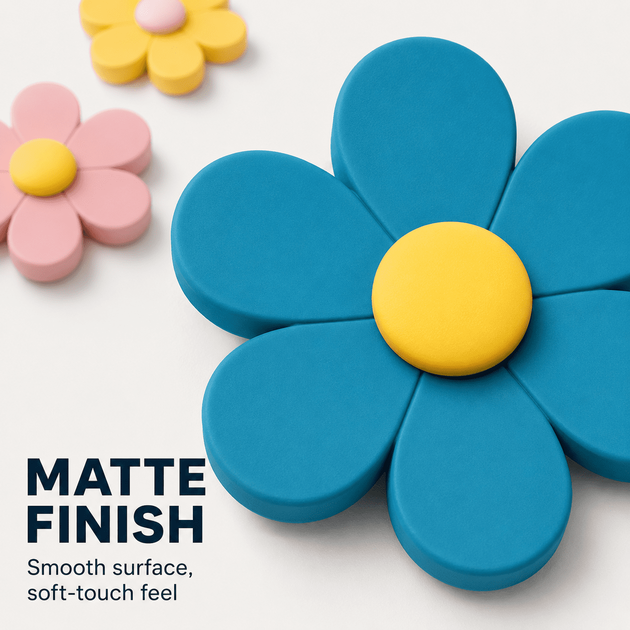 GQCLNBH 12 Pcs Flower Fridge Magnets, Cute 3D Colorful Refrigerator Magnets for Locker, Whiteboard, Kitchen & Office, 1.3 In