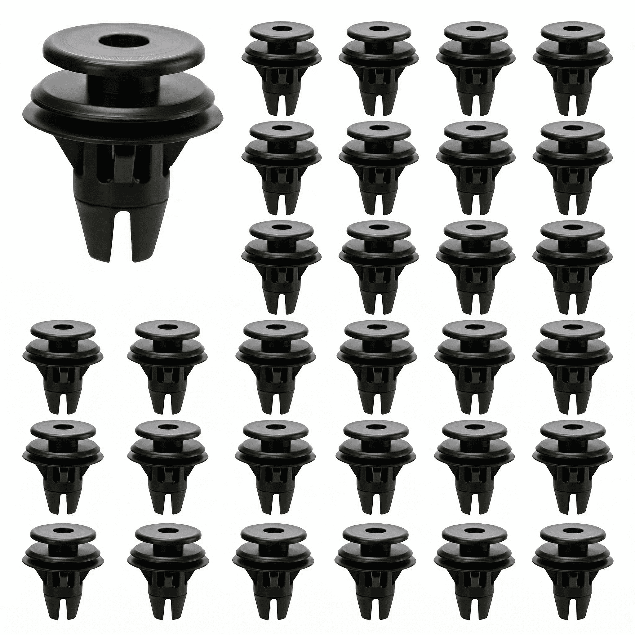 GQCLNBH 30PCS Tail Light Retainer Clips, Replaces 68061648AA, Compatible with Ram 1500 2500 3500, Tail Lamp Mounting Clips, Black