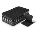GQCLNBH 6 Sets 4 x 6 Inch Self Adhesive Hook and Loop Strips, Black Reusable Fastener Pads for Sofa Cushions, Mats and Wall Decor