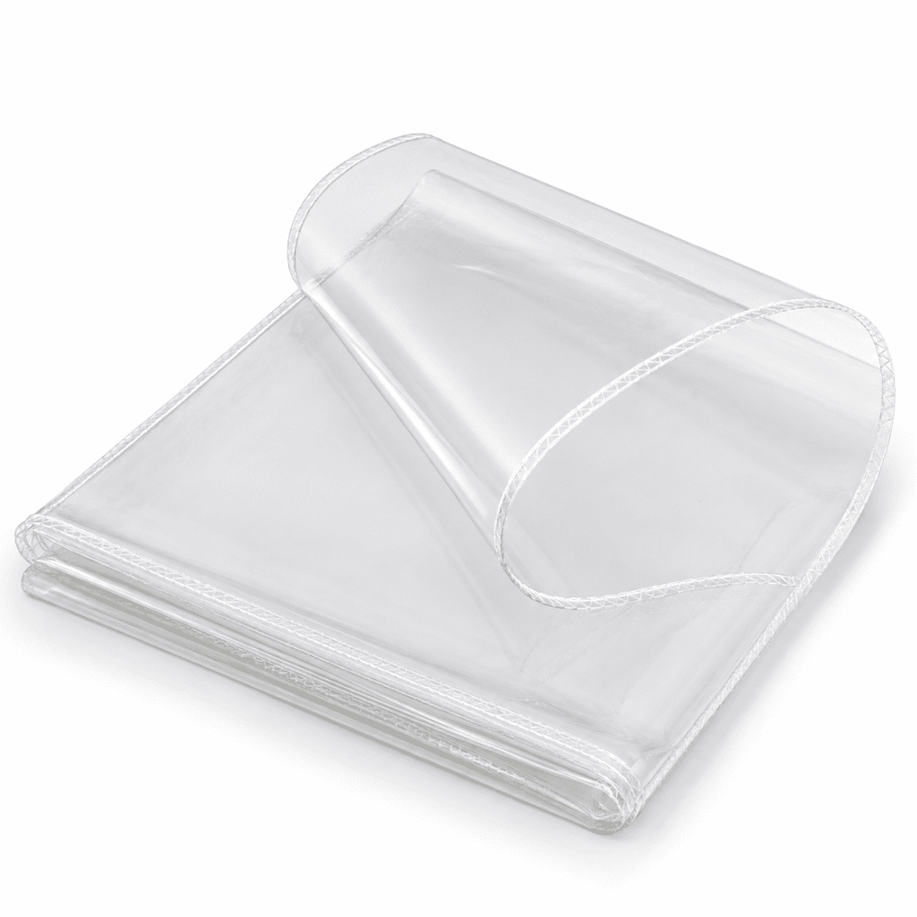 GQCLNBH Clear Plastic Tablecloth Protector, 54 x 72 in Waterproof Vinyl Table Cover, Wipeable Rectangle Table Protector, 1 Pack