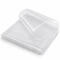 GQCLNBH Clear Plastic Tablecloth Protector, 54 x 72 in Waterproof Vinyl Table Cover, Wipeable Rectangle Table Protector, 1 Pack