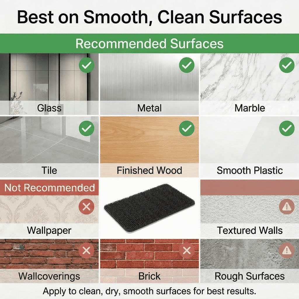 GQCLNBH 6 Sets 4 x 6 Inch Self Adhesive Hook and Loop Strips, Black Reusable Fastener Pads for Sofa Cushions, Mats and Wall Decor